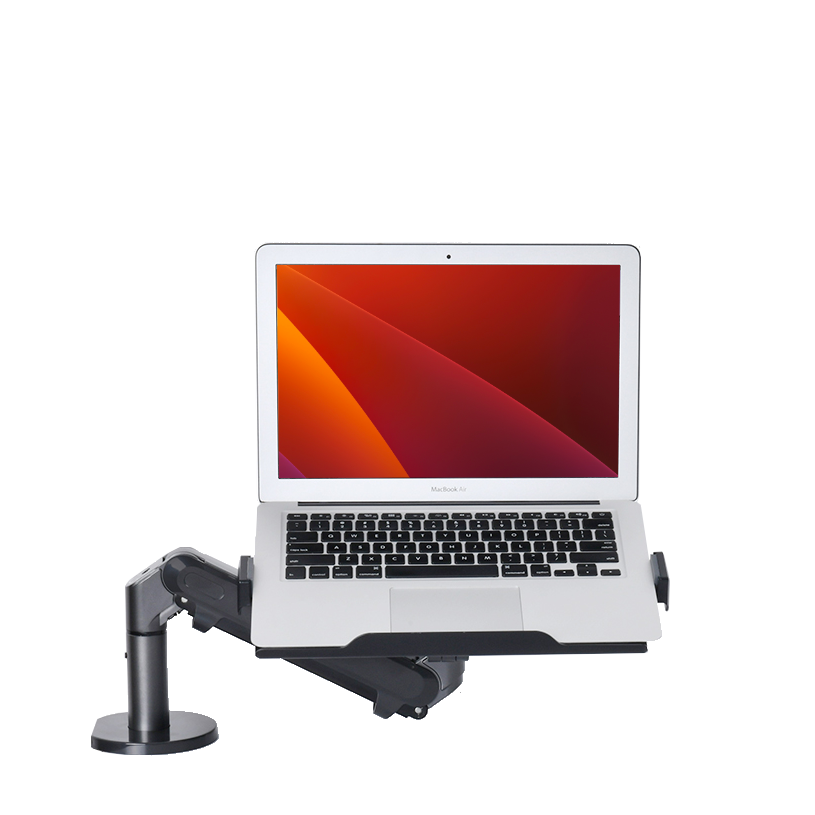 Alberenz® Laptoparm mit Gasfeder - Dunkelgrau