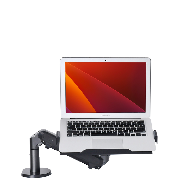 Alberenz® Laptoparm mit Gasfeder - Dunkelgrau