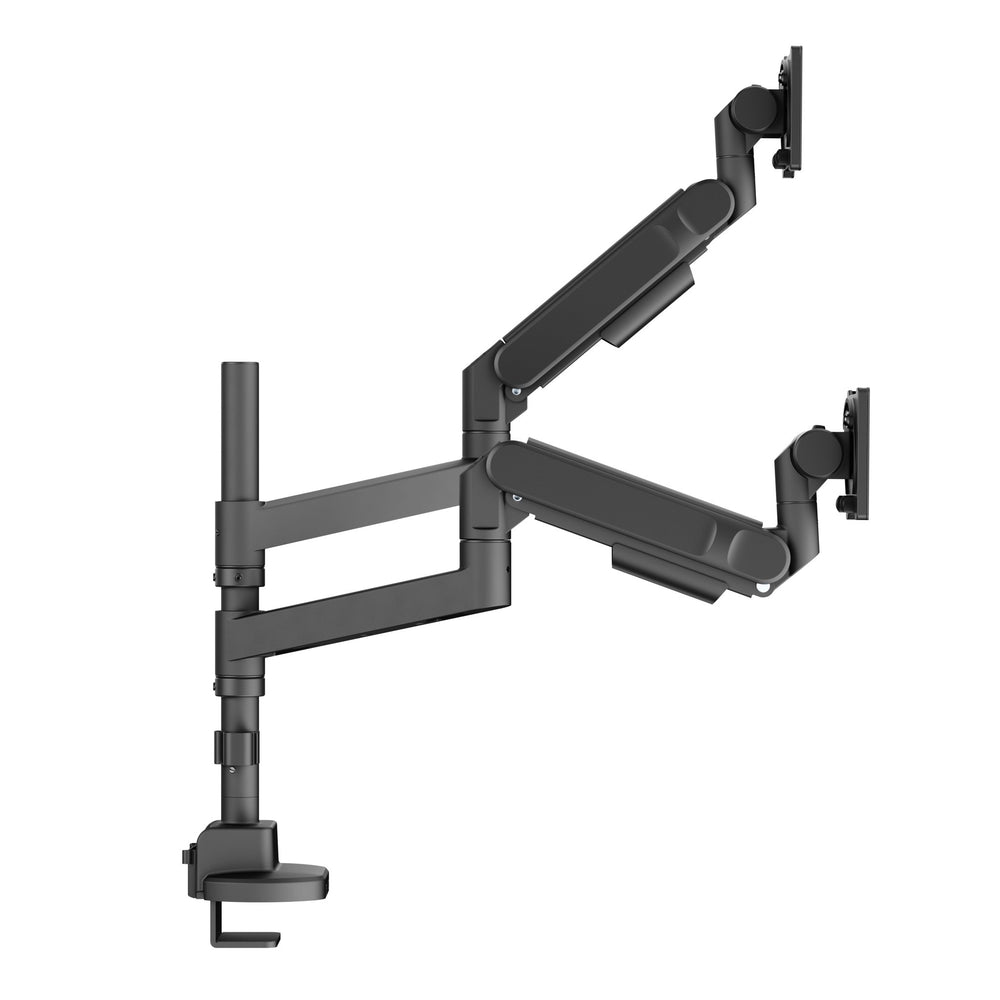 Alberenz® Doppelter Heavy Duty Monitorarm mit Gasfeder (2 Bildschirme bis 57 Zoll)