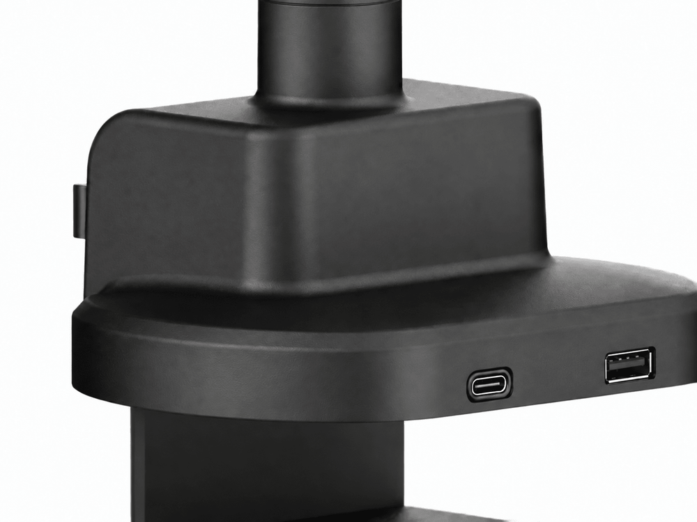 Alberenz® Doppelter Heavy Duty Monitorarm mit Gasfeder (2 Bildschirme bis 57 Zoll)