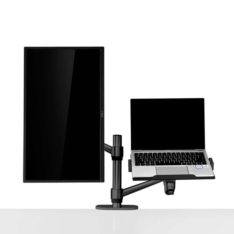Alberenz® Laptop Monitorarm mit Gasfeder schwarz