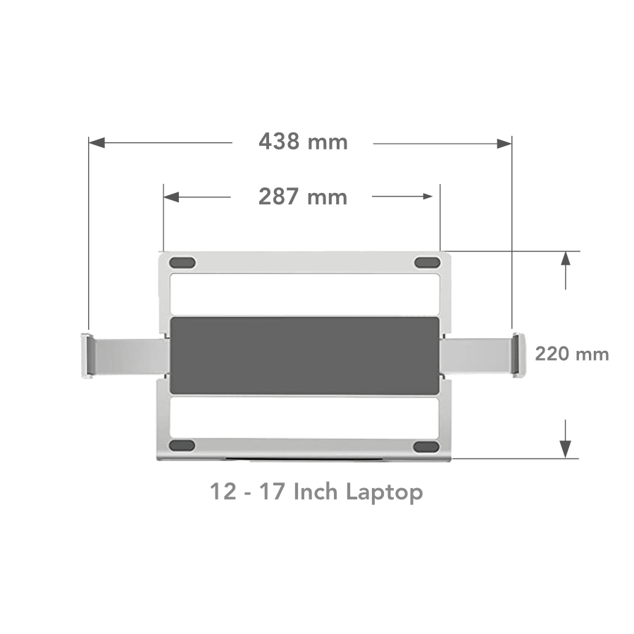 Alberenz® Laptop Monitorarm mit Gasfeder silber