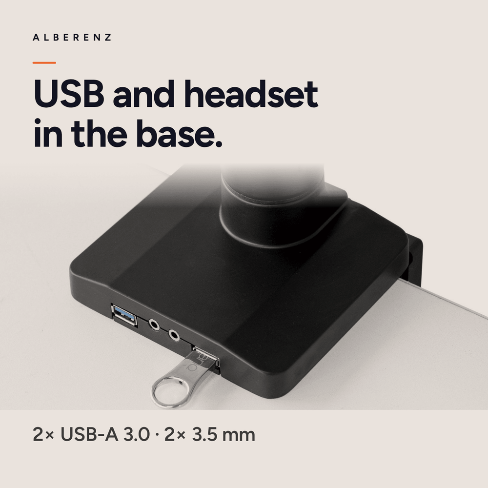 Alberenz® Monitorhalterung für 3 Bildschirme
