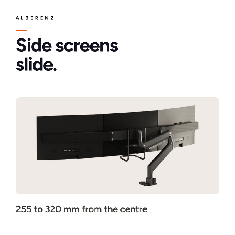 Alberenz® Monitorhalterung für 3 Bildschirme