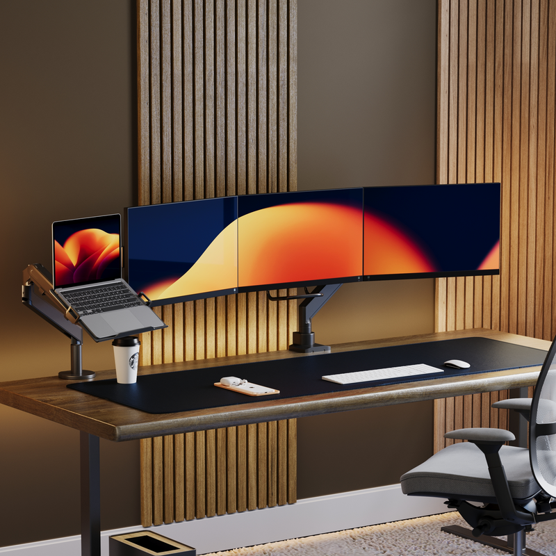 Alberenz® Monitorhalterung für 3 Bildschirme