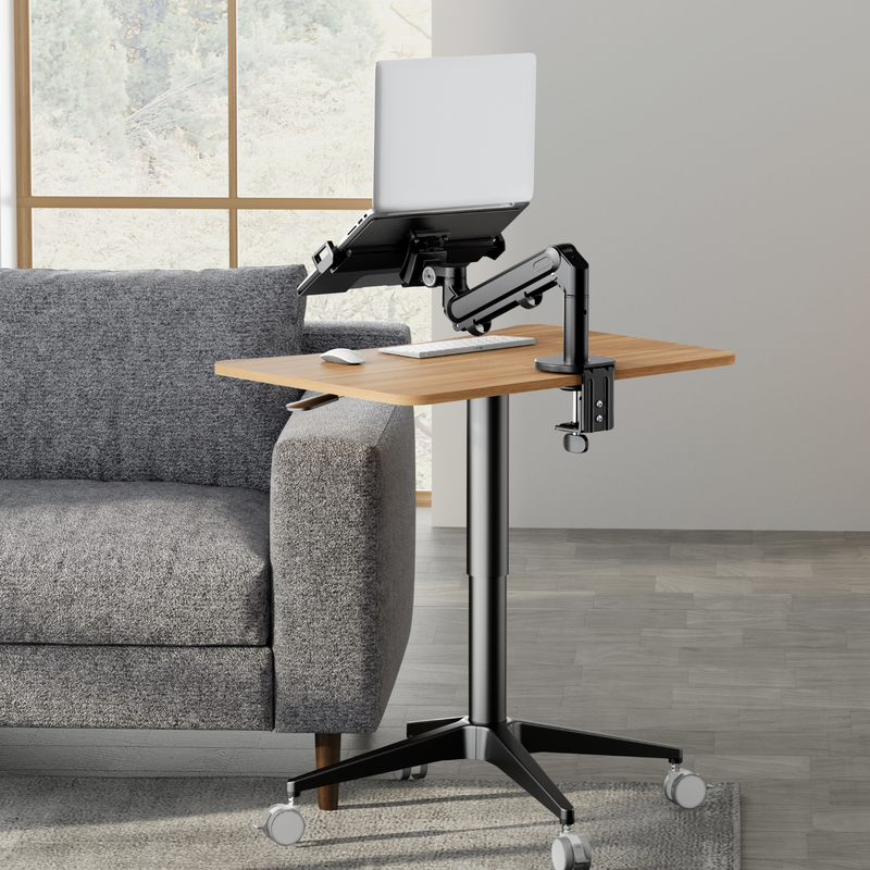 Alberenz® Laptoparm mit Gasfeder - Dunkelgrau