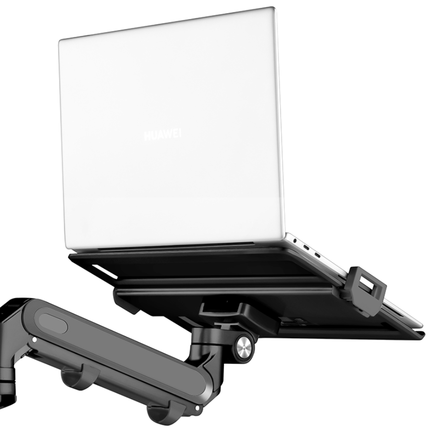 Alberenz® Laptoparm mit Gasfeder - Dunkelgrau