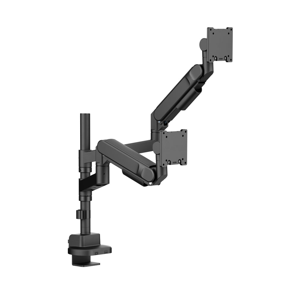 Alberenz® Doppelter Heavy Duty Monitorarm mit Gasfeder (2 Bildschirme bis 57 Zoll)