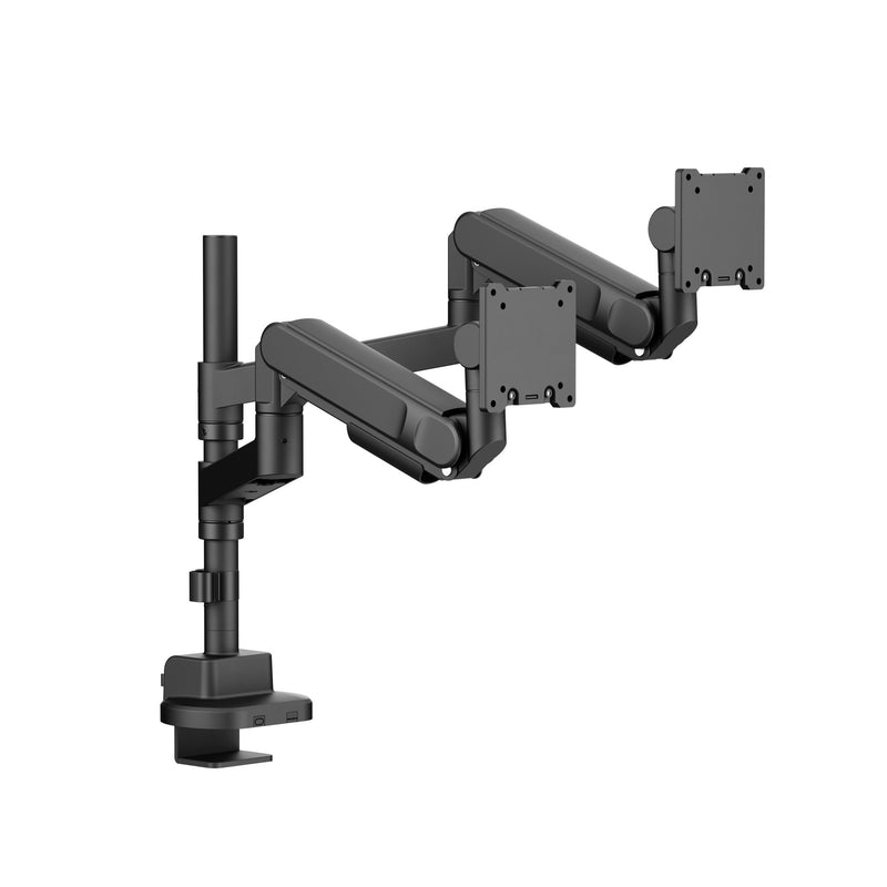 Alberenz® Doppelter Heavy Duty Monitorarm mit Gasfeder (2 Bildschirme bis 57 Zoll)