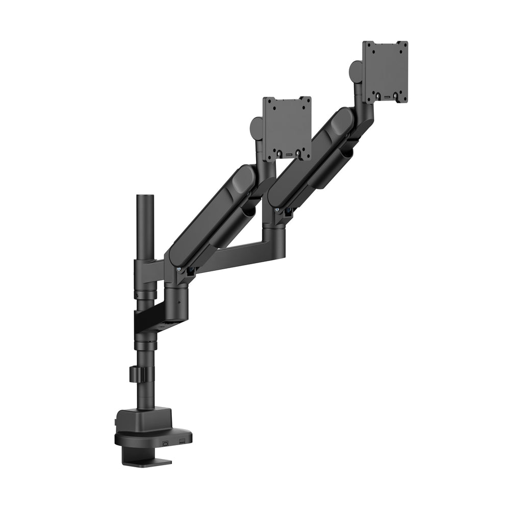Alberenz® Doppelter Heavy Duty Monitorarm mit Gasfeder (2 Bildschirme bis 57 Zoll)