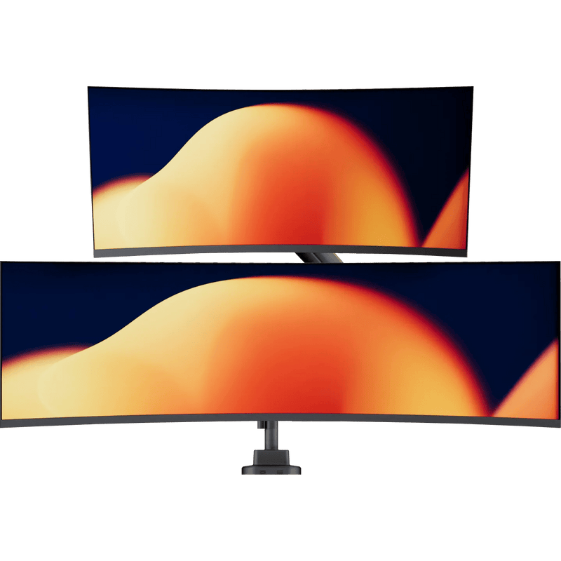 Alberenz® Doppelter Heavy Duty Monitorarm mit Gasfeder (2 Bildschirme bis 57 Zoll)