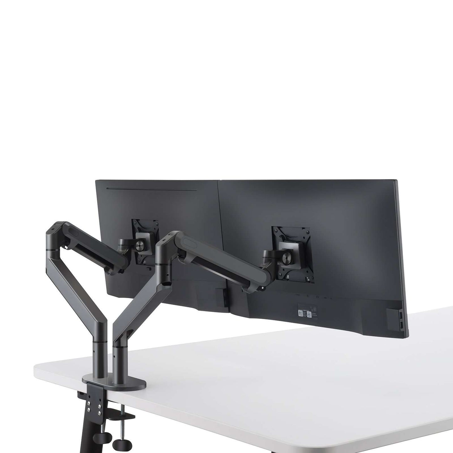 Alberenz Double Monitor Arm With Gas Spring Dark Gray - Alberenz -