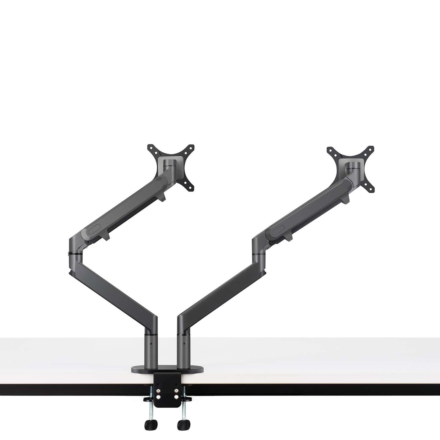 Alberenz Double Monitor Arm With Gas Spring Dark Gray - Alberenz -