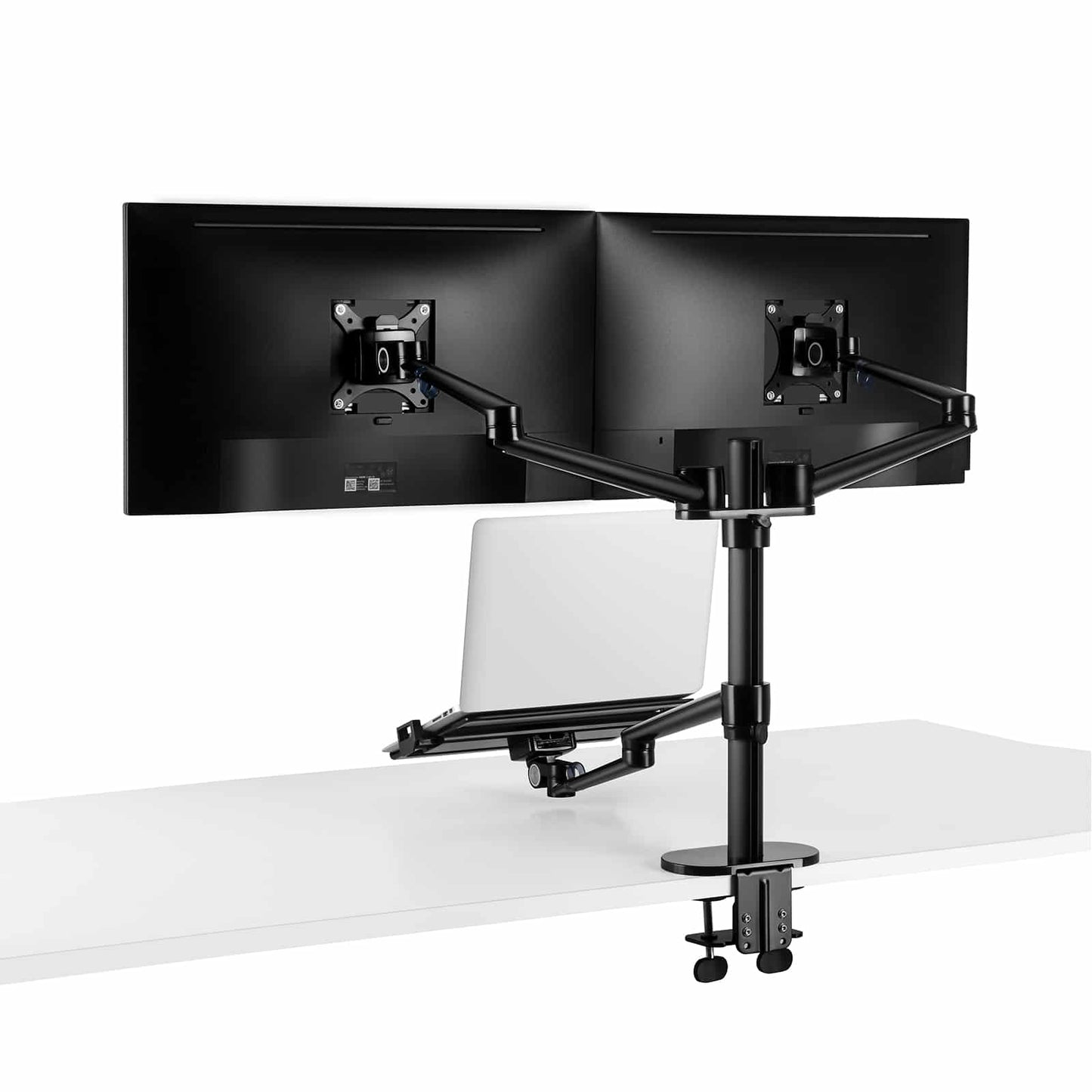 Alberenz dubbele monitorarm met laptop standaard - Alberenz -