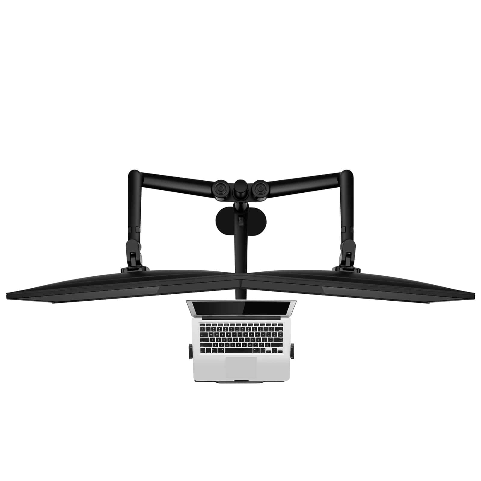 Alberenz dubbele monitorarm met laptop standaard - Alberenz -