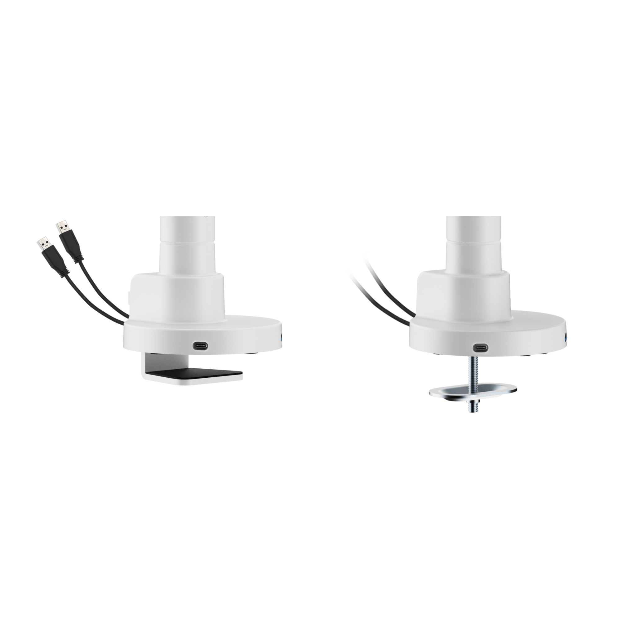 Alberenz® Heavy Duty Gas Spring Monitor Mount White (up to 57 inches) - Alberenz - Monitor mount