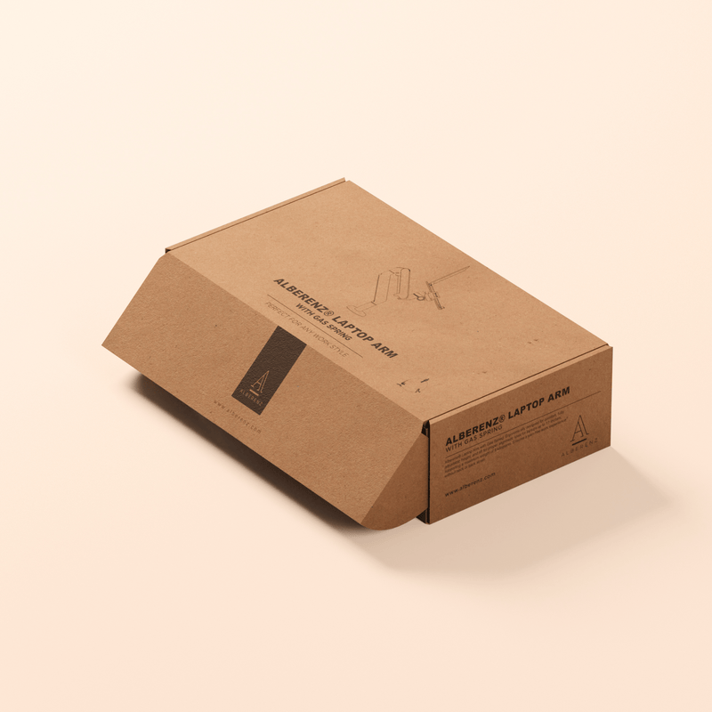 Alberenz® Laptoparm mit Gasfeder - Dunkelgrau