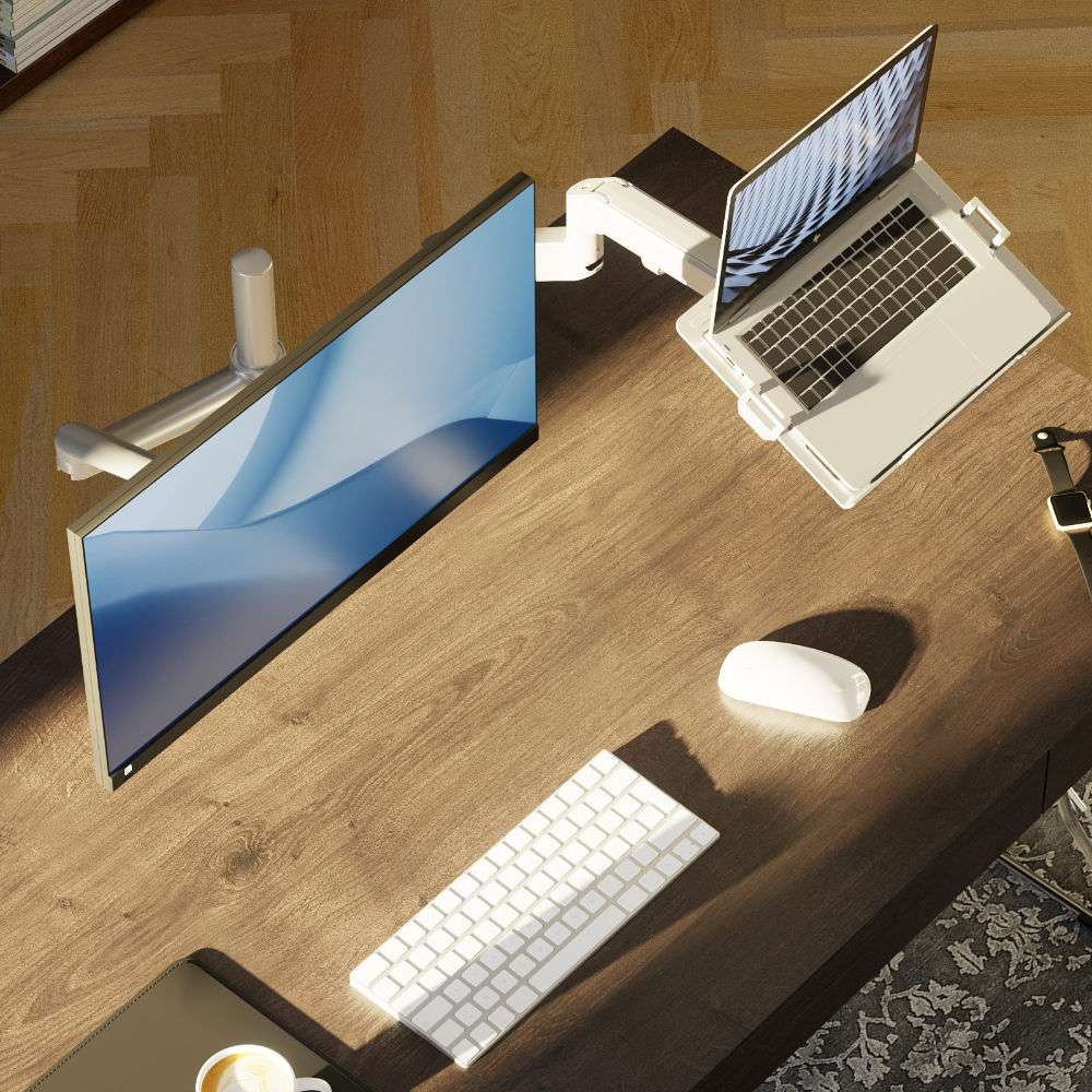 Alberenz® Laptoparm Gasfeder Silber
