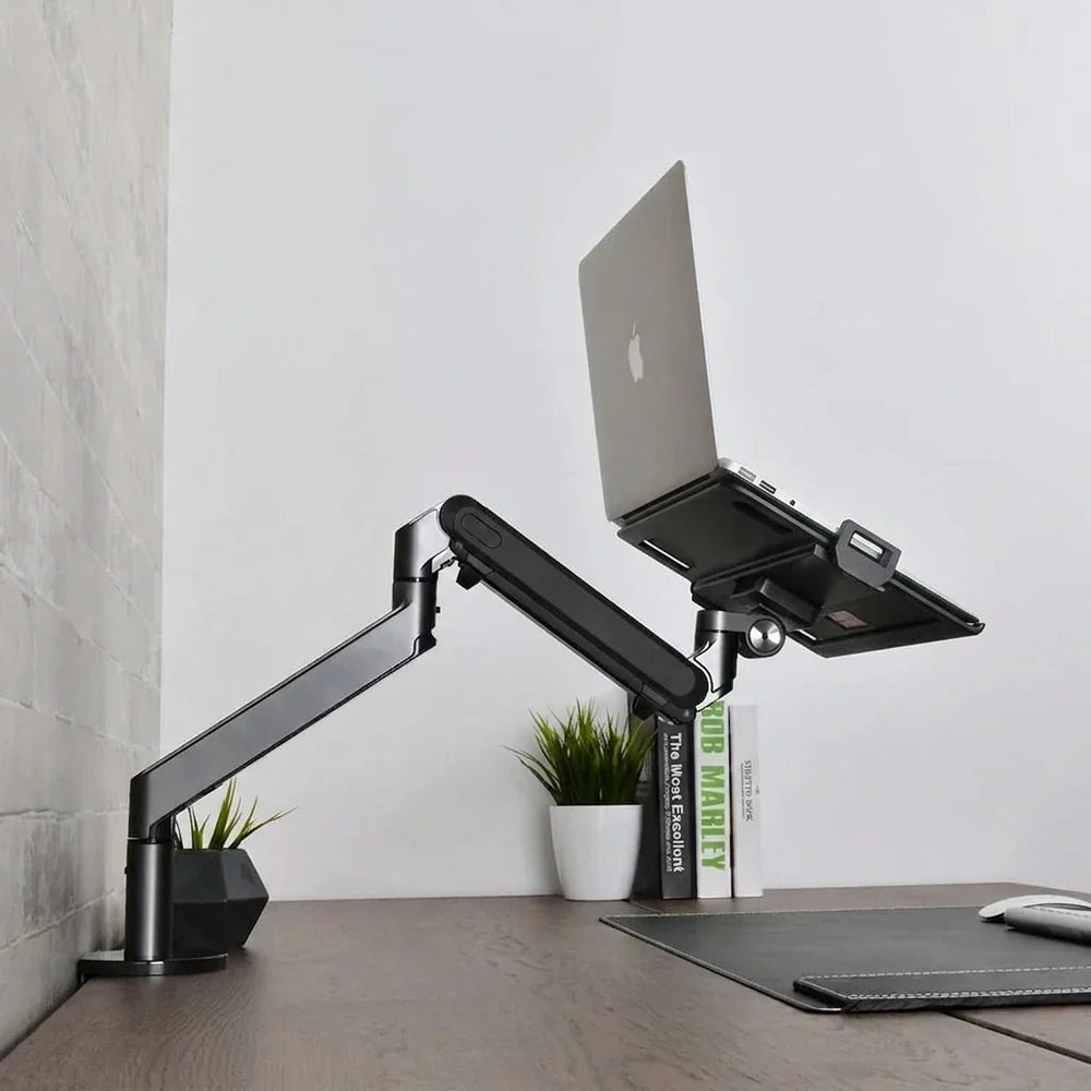 Alberenz® Laptoparm mit Gasfeder - Dunkelgrau