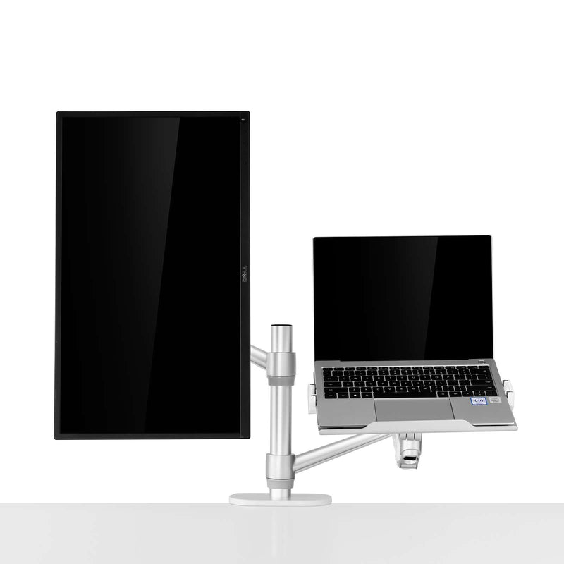 Alberenz® Laptop Monitorarm mit Gasfeder silber