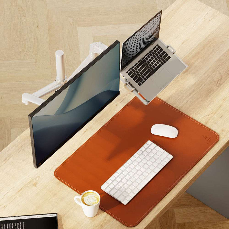 Alberenz® Laptop Monitorarm mit Gasfeder silber