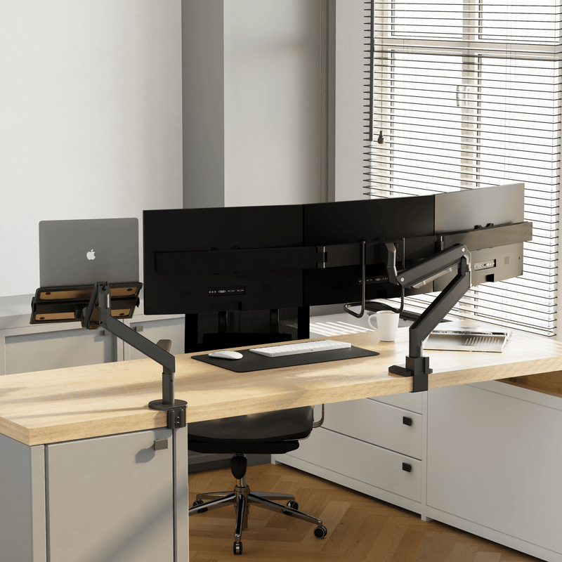 Alberenz® Monitorhalterung für 3 Bildschirme