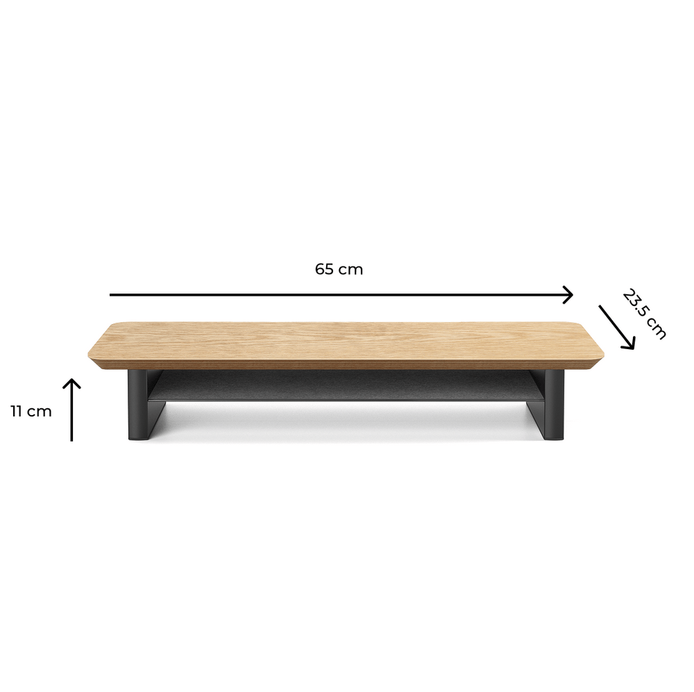 Alberenz® Monitorständer aus Eichenholz - 1 Monitor