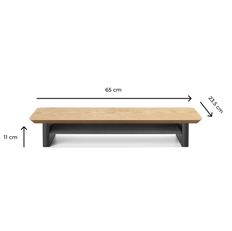Alberenz® Monitorständer aus Eichenholz - 1 Monitor