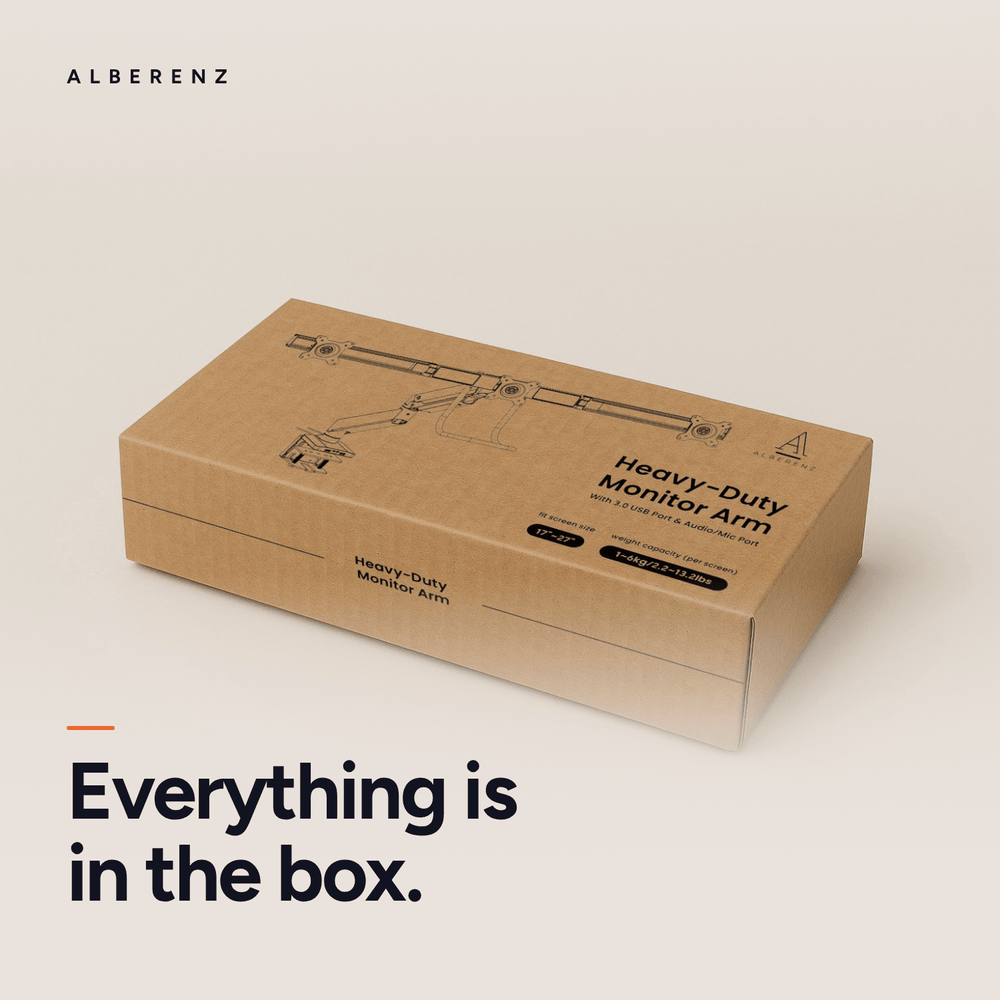 Alberenz® Monitorhalterung für 3 Bildschirme