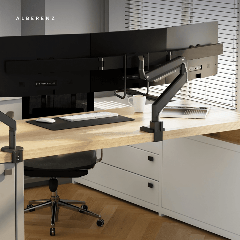 Alberenz® Monitorhalterung für 3 Bildschirme