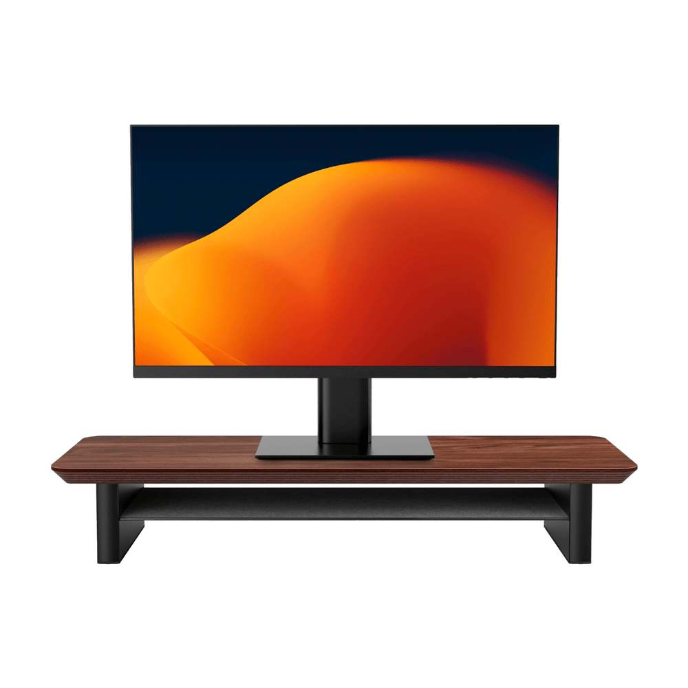 Alberenz® Monitorständer aus Walnussholz - 1 Monitor