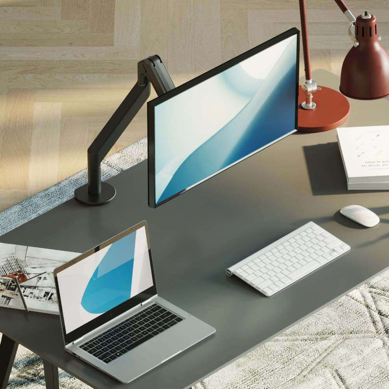 Alberenz® Einzel-Monitorarm mit Gasfeder, dunkelgrau